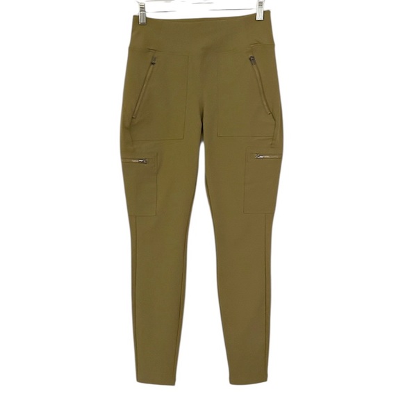 Athleta Headlands Hybrid Cargo Pants Size 4 Lime Green - Picture 1 of 10